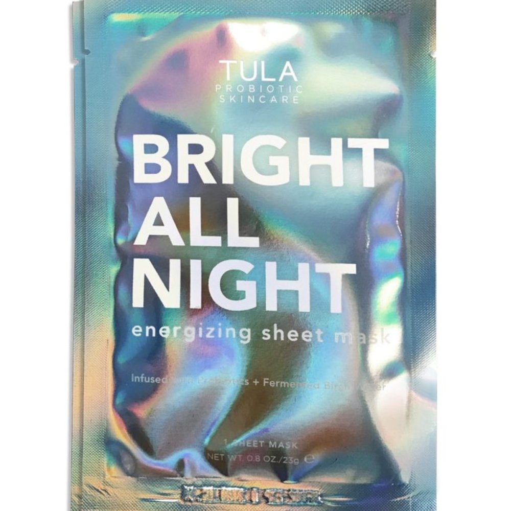 Tula Bright ALL NIGHT energizing sheet mask - 2 masks